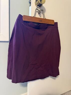 Amazon Essentials Plum Ponte Pencil Mini Skirt